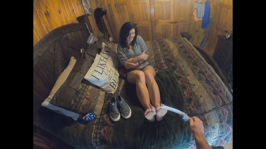 bondage tickling feet pov