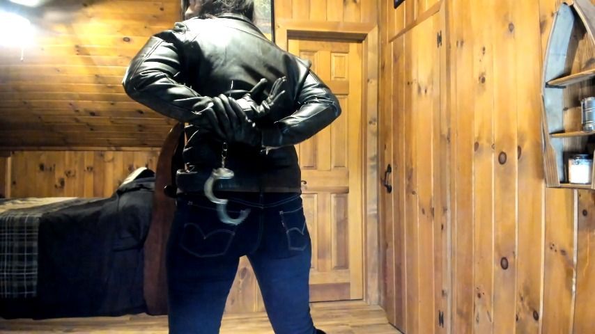 leather fun and handcuff exp