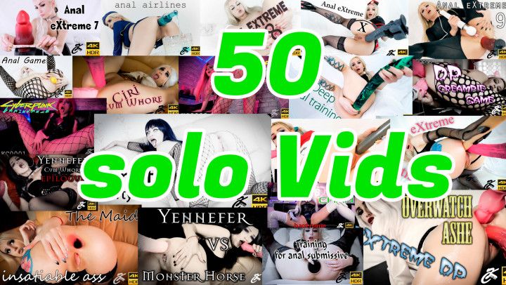 BUNDLE 50 Solo Vids !!! 23+ Hours