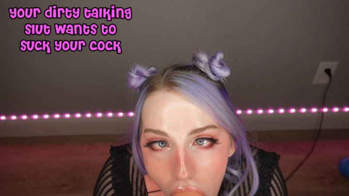 Dirty Talking Slut Sucks Your Cock + Cum
