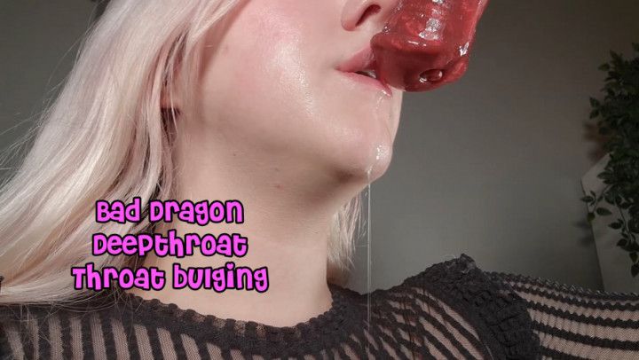 Bad Dragon Deepthroat Throat Bulging