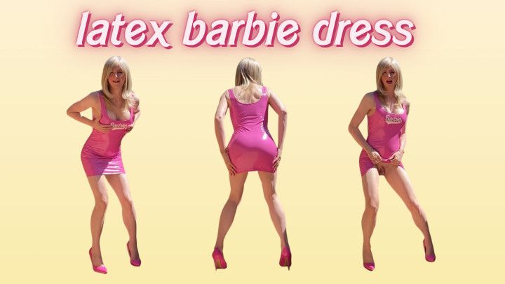 Jessica Presley in a Latex Barbie Dress