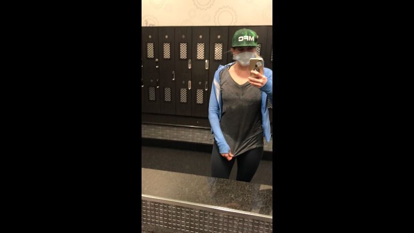 Titty Tues. post workout sweat check