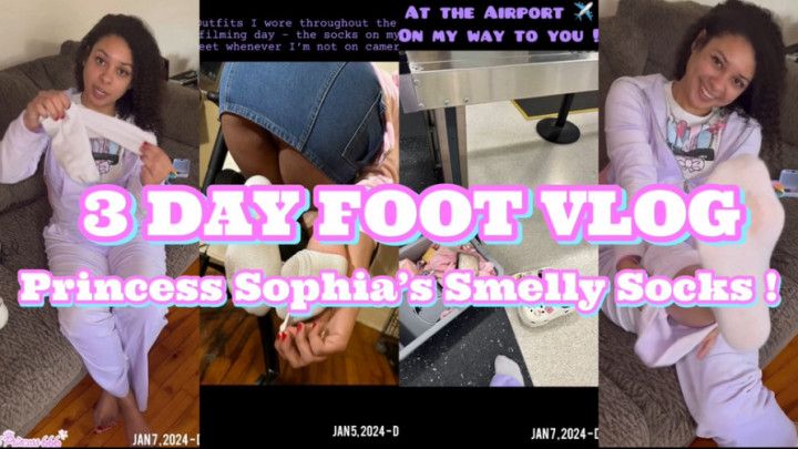 3 DAY FOOT VLOG  Princess Sophias Smelly Socks