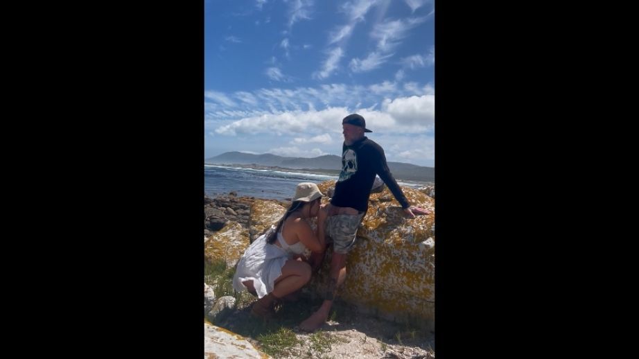 Dad fucking his baby at the beach