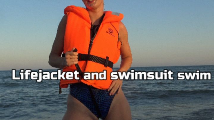 Lifejacket swimsuit swimming 2 4K SFW