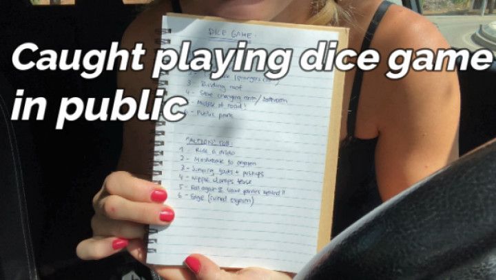 Caught playing dice game in public