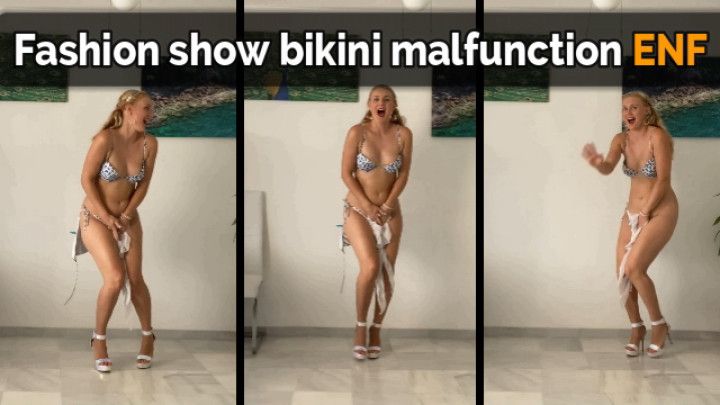 Catwalk ENF String Bikini Malfunction