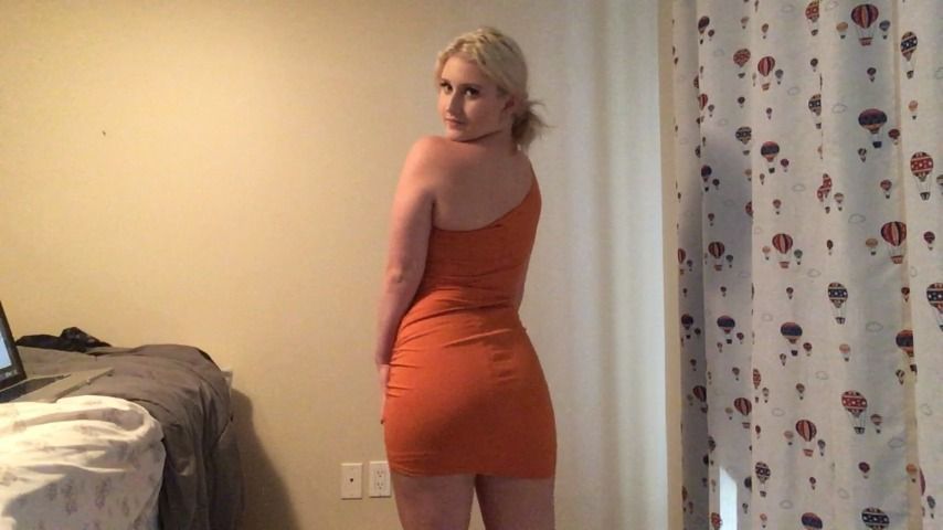 Beauty In The Orange Dress