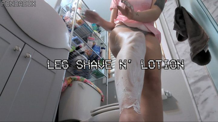 Leg shave n' lotion