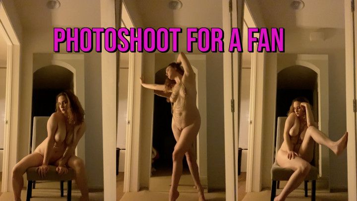 Photoshoot for a Fan