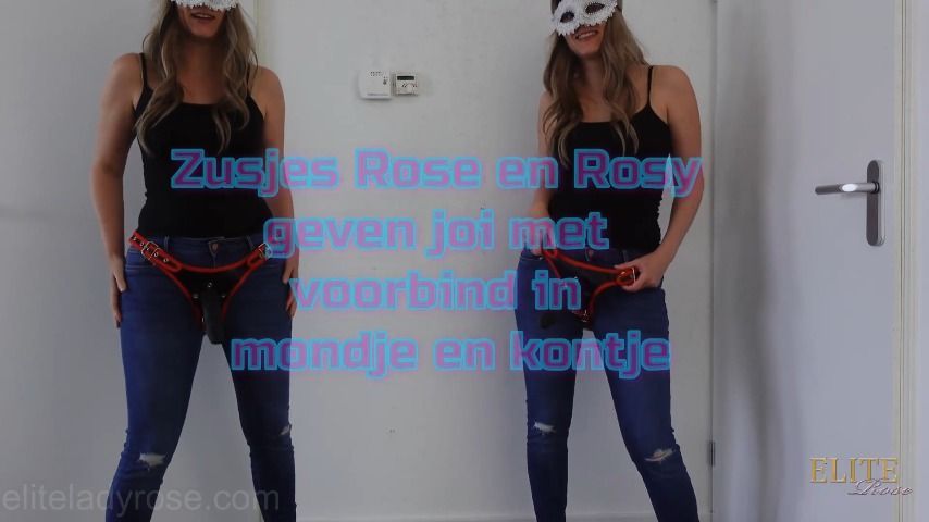 Zusjes Rose en Rosie geven joi met voorb