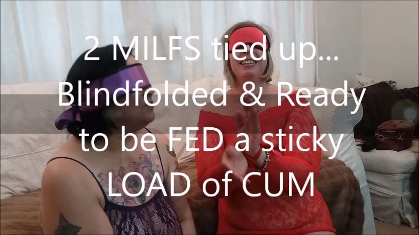 Bound &amp; Tied &amp; Fed a Sticky LOAD of CUM