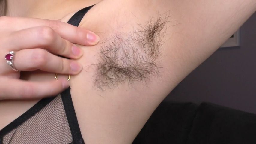 Showing you my pretty long armpit hair