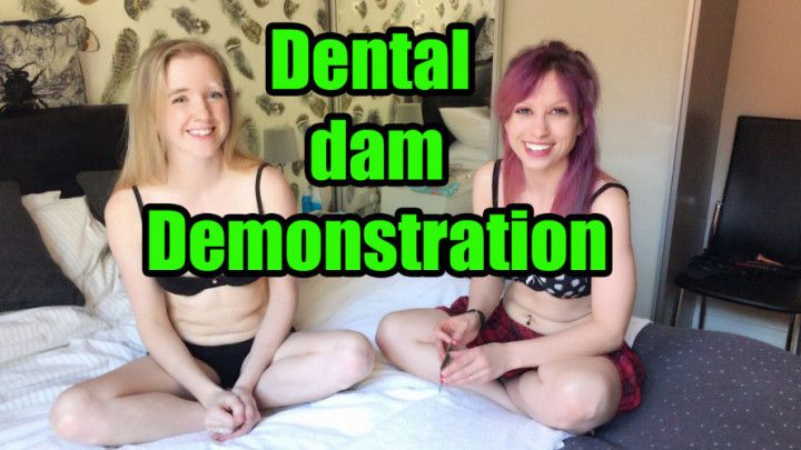 Dental Dam oral demonstration