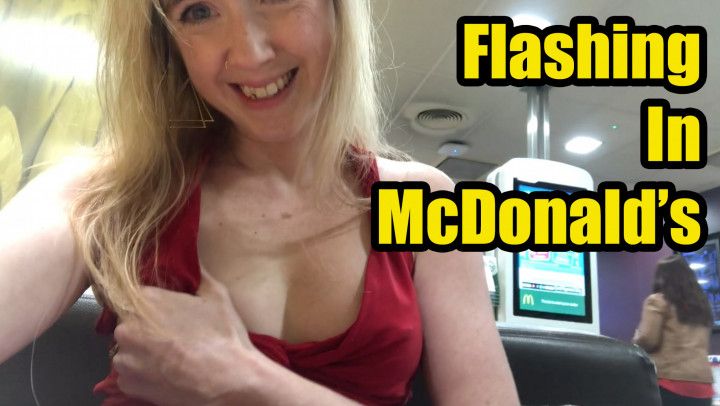 Public Flashing and Playing in McDonalds