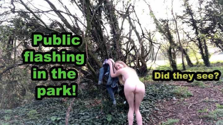 Public flashing in the park