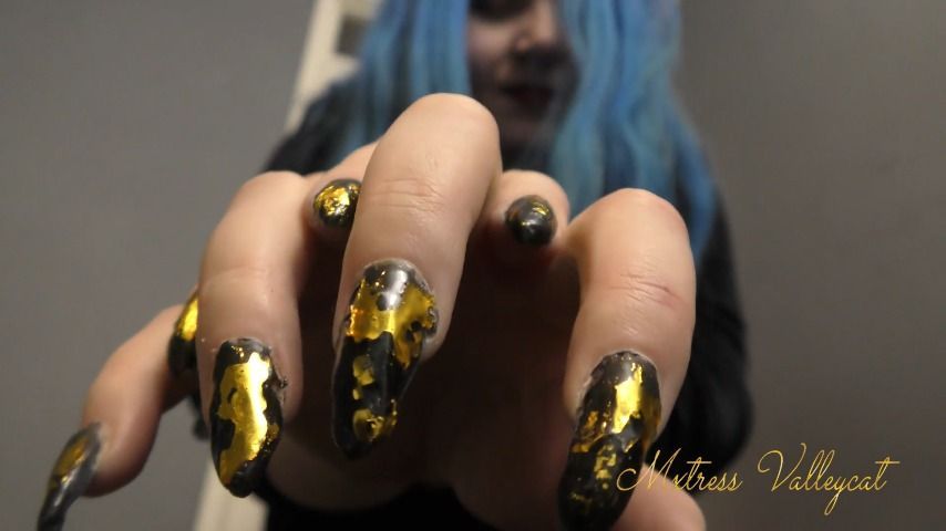 Gold Foil Nails Scratching ASMR