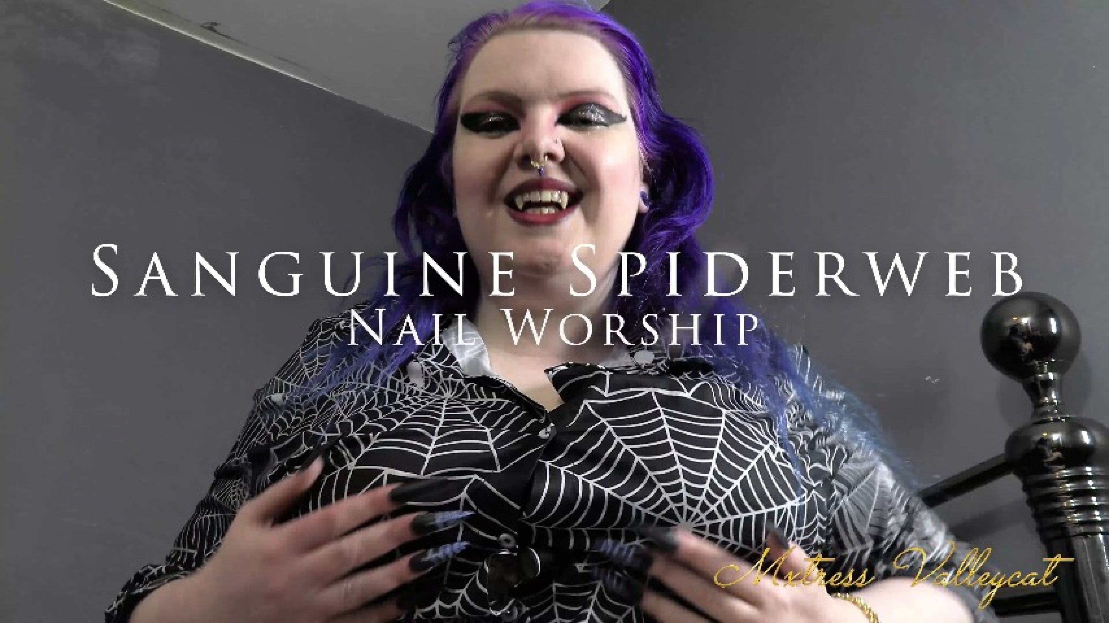 Sanguine Spiderweb Nail Worship