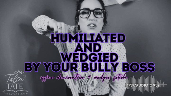 Humiliated and Wedgied by Your Bully Boss Audio Only