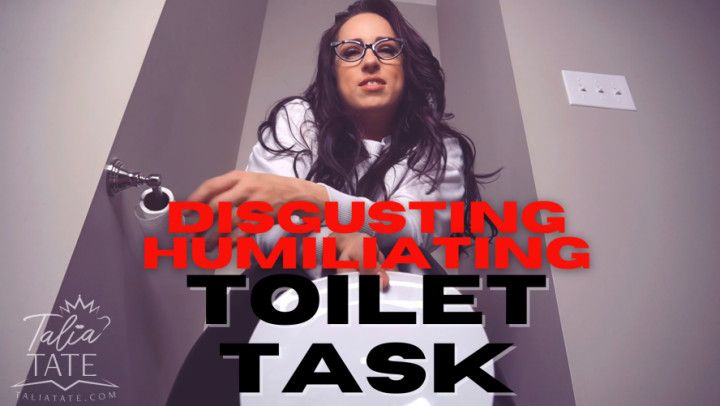 Disgusting Humiliating Toilet Task