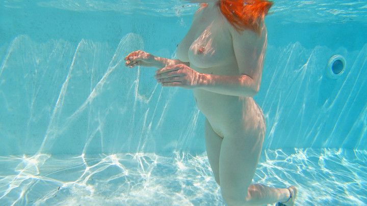 Busty Redhead Swimming &amp; Gets a CreamPie