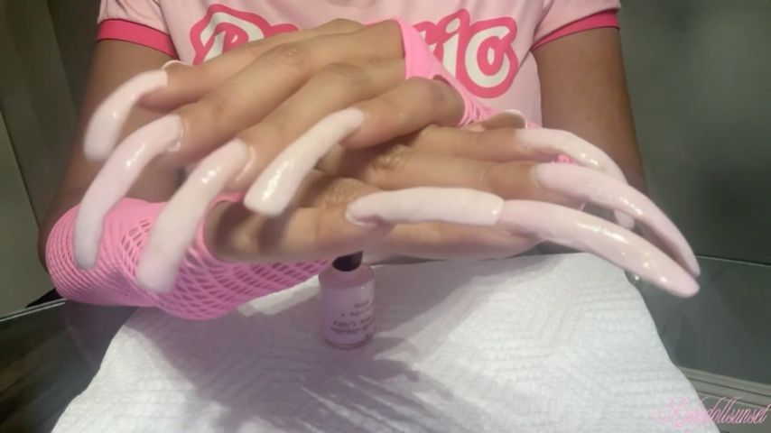 Painting Natural Long Nails #2