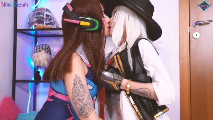 D.VA and Ashe got creampied