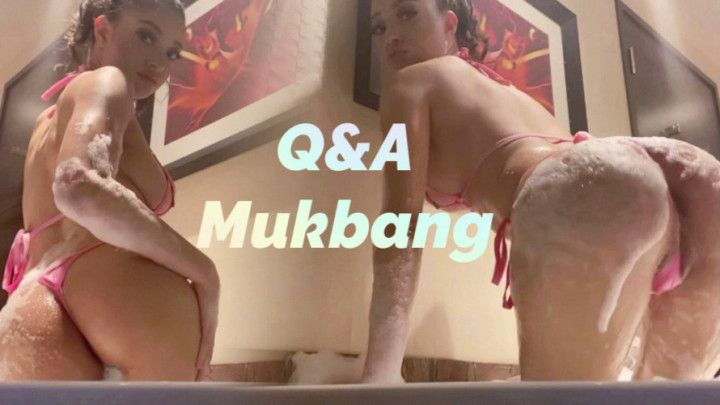 Bathtub Q&amp;A / Steak and Lobster Mukbang