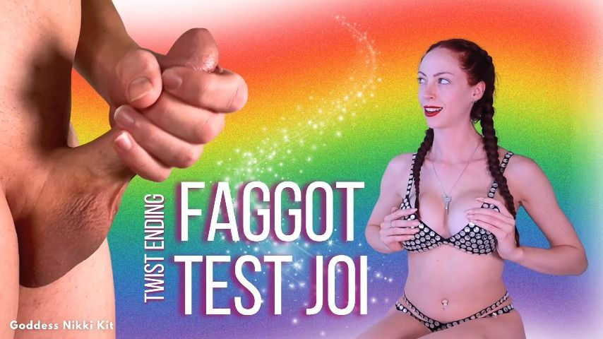 Faggot Test JOI Twist Ending