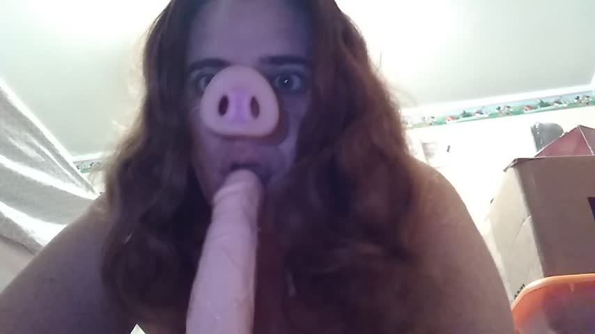 Sloppy Piggy Masturbation