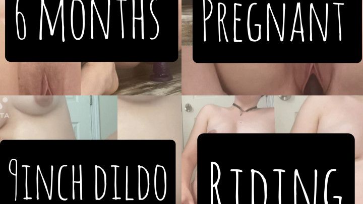 6mon Pregnant Riding 9inch Dildo