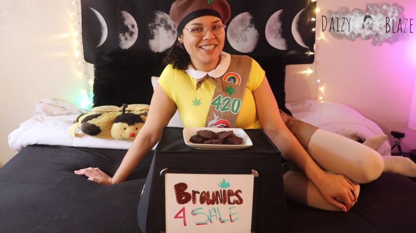 Girl Scout Sells Special Brownies *free