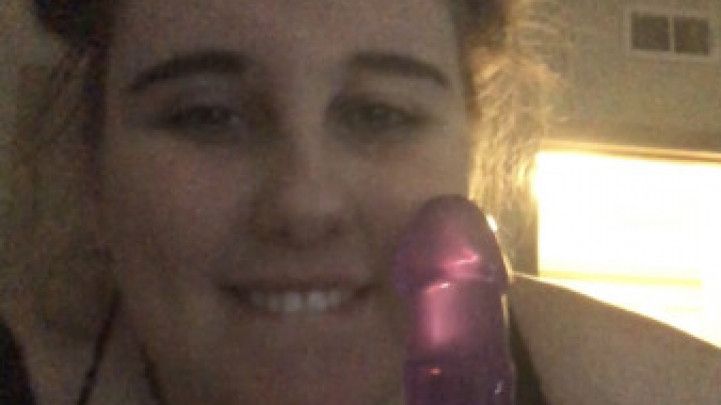 Purple Dildo BJ