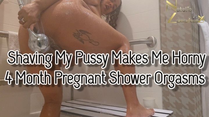 Shaving Makes Me Horny Pregnant Shower Orgasms