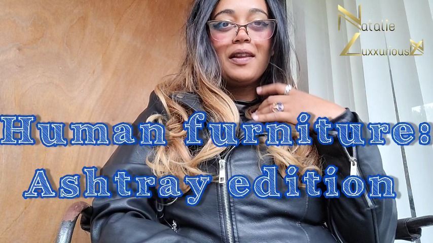 Human furniture: ashtray pov