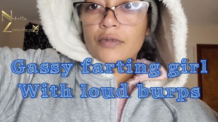 Gassy farting Girl With Loud Burps