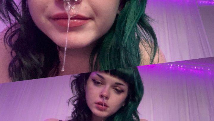 Pretty Alt Girl Uses Sneezing Powder