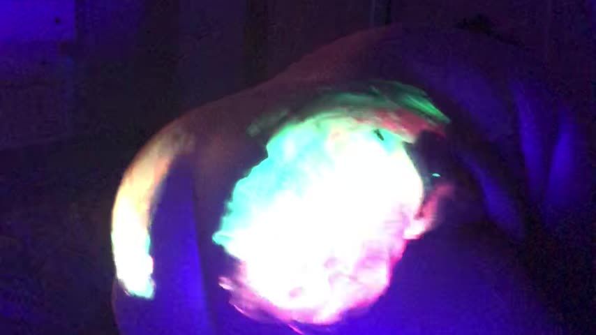 Black light paint show