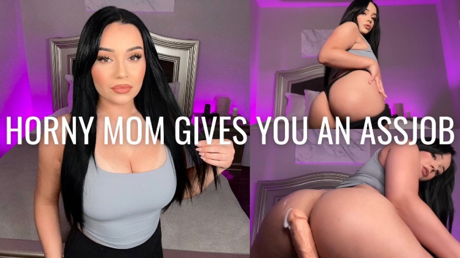 HORNY MOM GIVES YOU AN ASSJOB