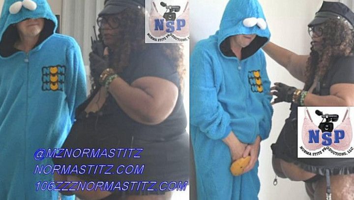 OFFICER NORMA STITZ MEET COOKIE MONSTER PEEPING