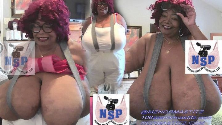 NORMA STITZ WITH HER STRONG SUSPENDERS