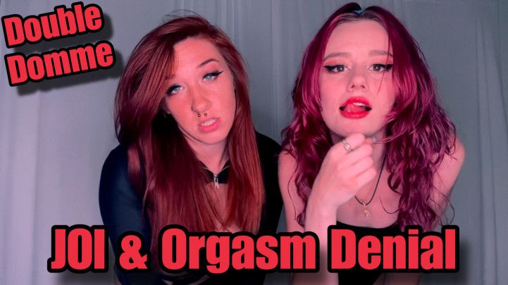 Redhead Double Domme JOI &amp; Orgasm Denial