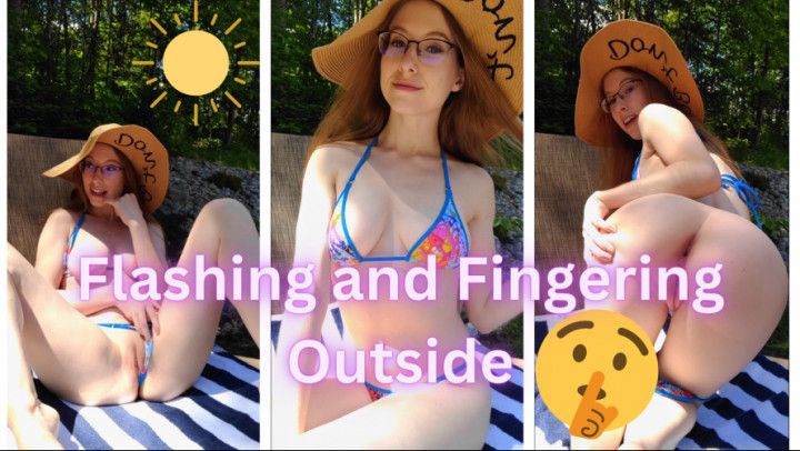 Flashing and Fingering Outside