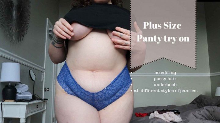 Plus Size Panty Try On