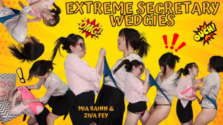 HD Ziva Fey - Extreme Secretary Wedgies With Mia Rainn