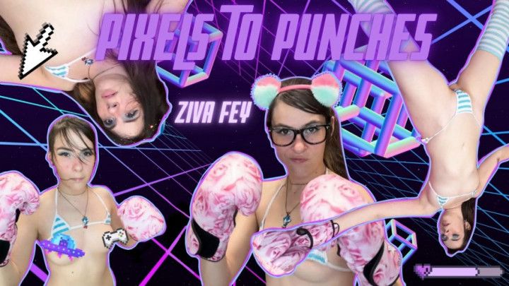 4K Ziva Fey - Pixels to Punches: POV Boxing Match Custom