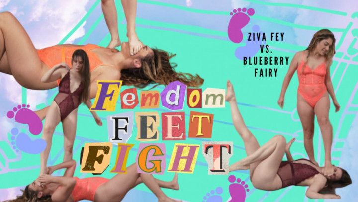 HD Ziva Fey Feet Fight Featuring Blueberry Fairy