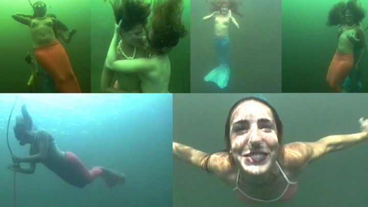 Mermaid Models Underwater  348462