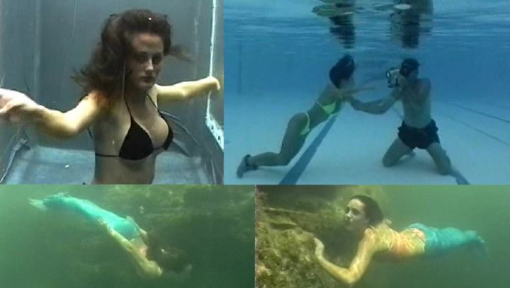 Mermaid Models Underwater  348473